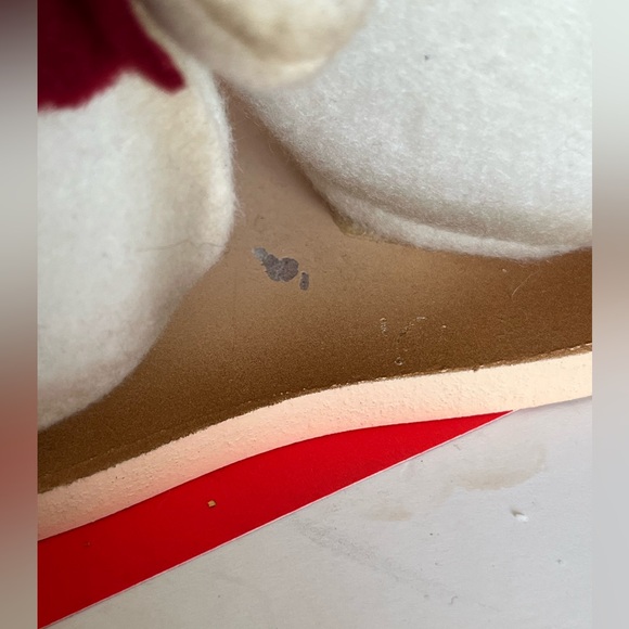 Vintage Stuffed Snowman Skiing Family on wooden platform GUC - Picture 9 of 9